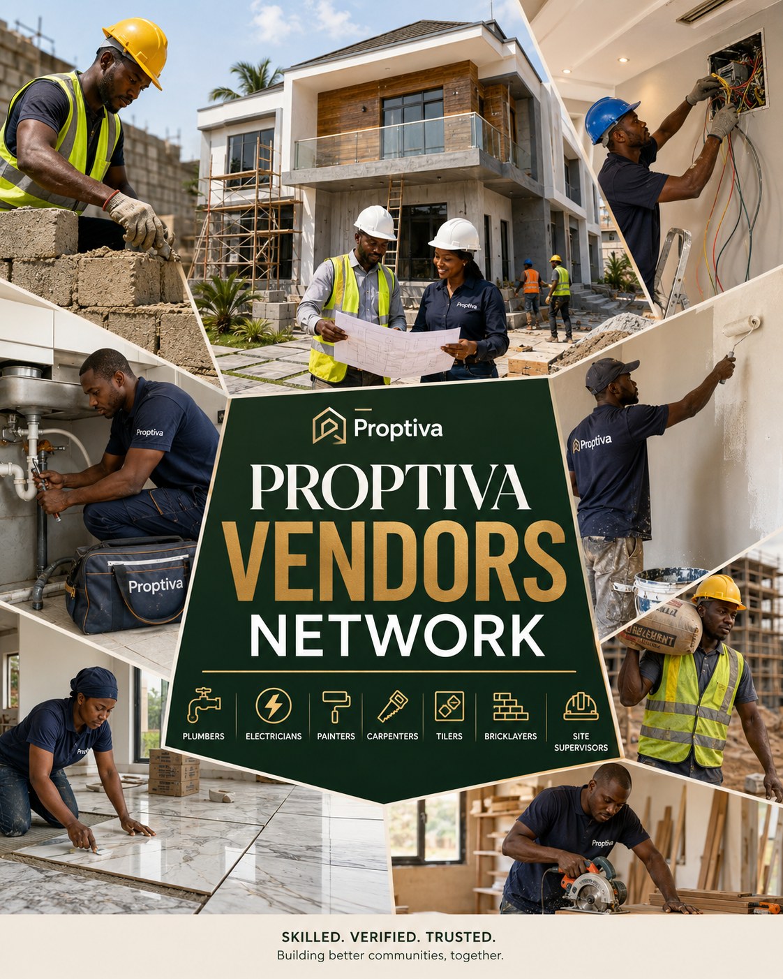 A Proptiva vendor at work on site